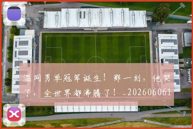温网男单冠军诞生！那一刻，他哭了，全世界都沸腾了！_20260606145931